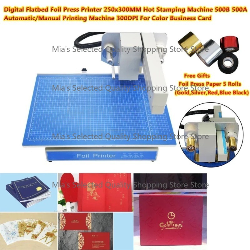 Foil Transfer Machine - Автоматический/Ручной Термопресс 500B 500A, Цифровой Плоский