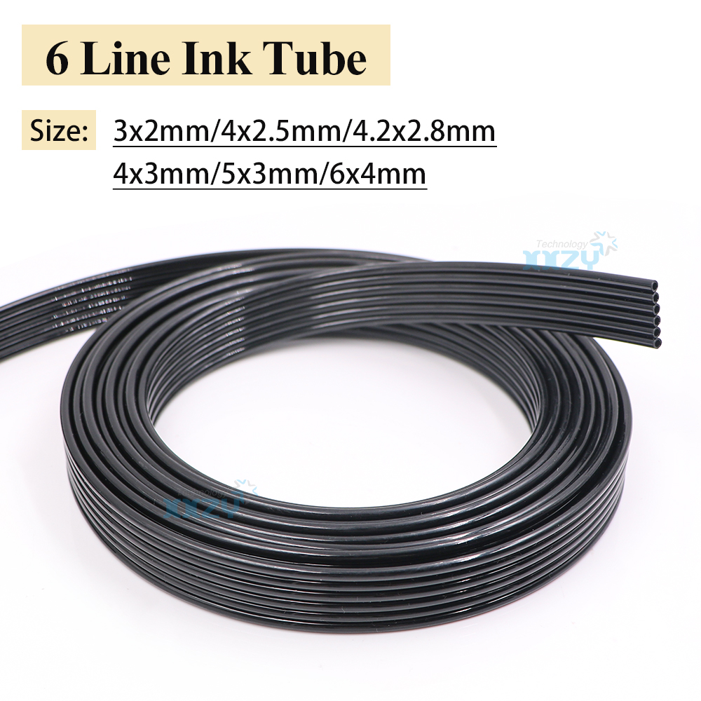 Solvent Printer Ink - 5 метров, 6 линий, шланг для