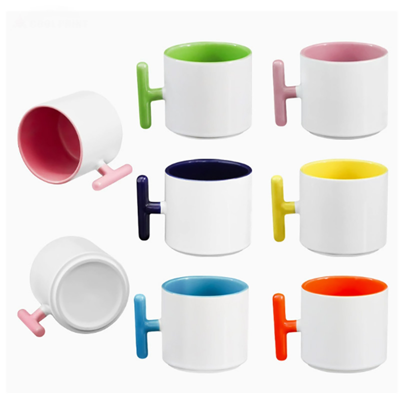 Sublimation Mug Blank - 2 шт., керамическая кружка с Т-образной