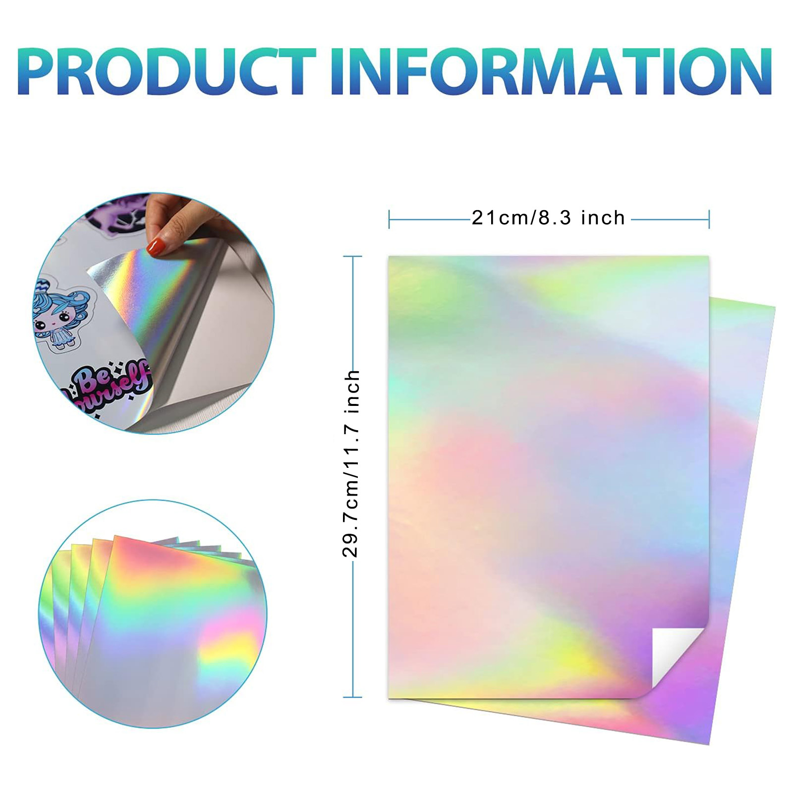 10 листов голографической накл – обзор и цена Commercial Vinyl Printing