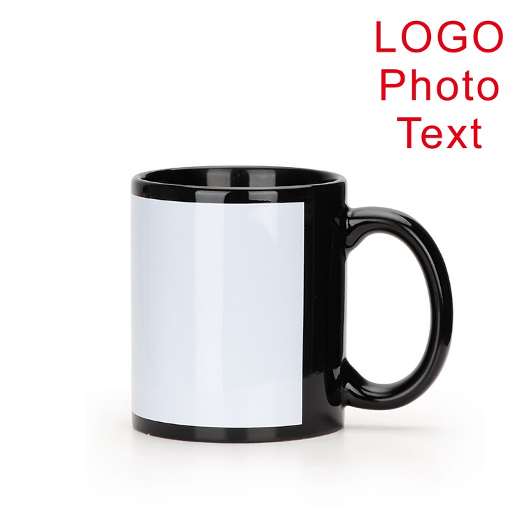 Черная чашка с логотипом «сдел – обзор и цена Sublimation Mug Blank